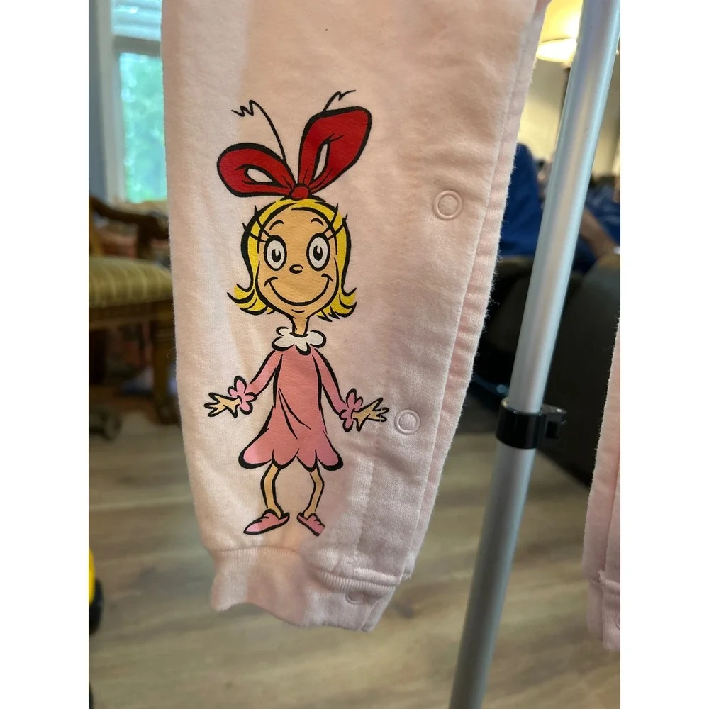 Dr Seuss‎ The Grinch Pink Romper Cindy Lou Who Max 18M Christmas Baby One Piece